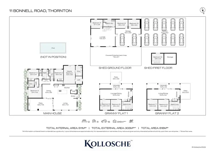 Floorplan of Homely house listing, 11 Bonnell Road, Thornton QLD 4341