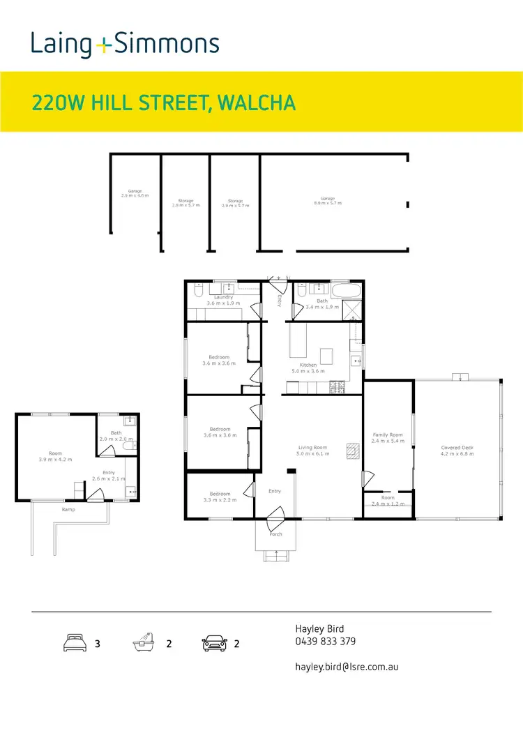 Floorplan of Homely house listing, 220W Hill Street, Walcha NSW 2354