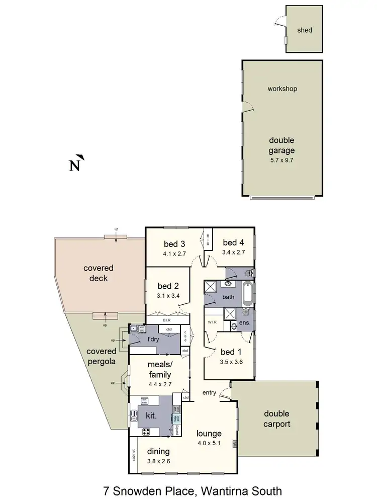 Floorplan of Homely house listing, 7 Snowden Place, Wantirna South VIC 3152