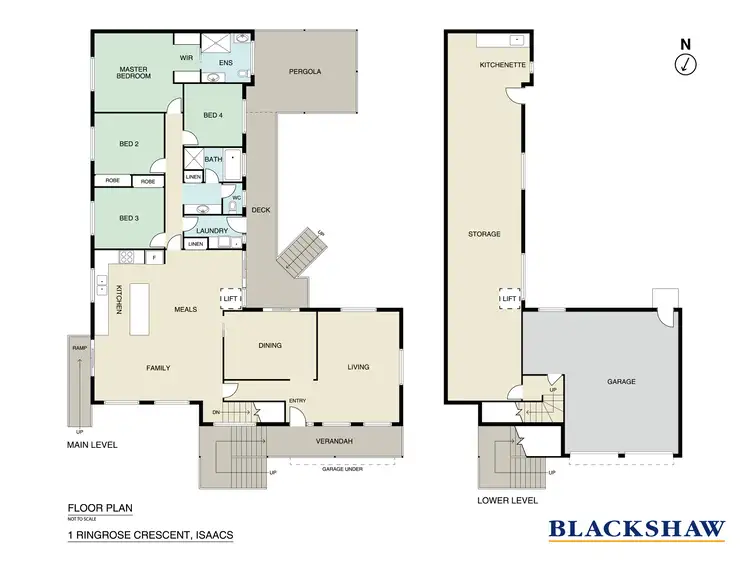 Floorplan of Homely house listing, 1 Ringrose Crescent, Isaacs ACT 2607