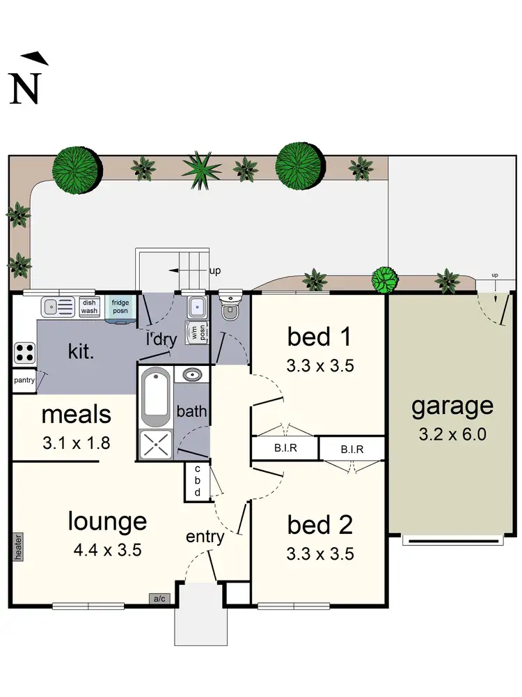 Floorplan of Homely unit listing, 6/41-43 Dublin Road, Ringwood East VIC 3135