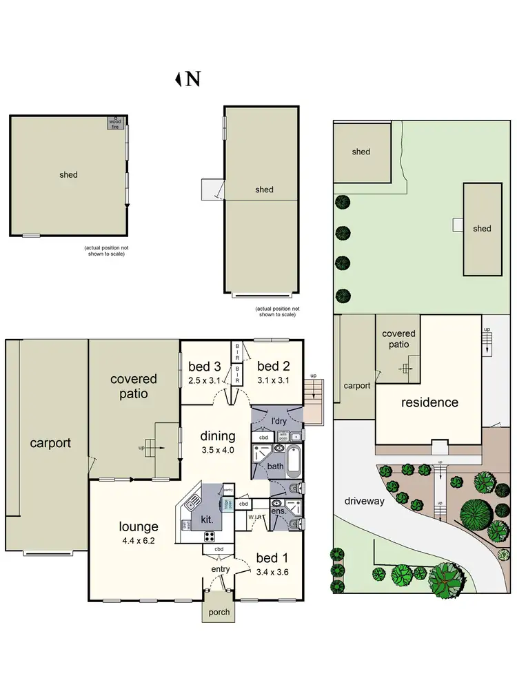 Floorplan of Homely house listing, 42 Daymar Drive, Mooroolbark VIC 3138