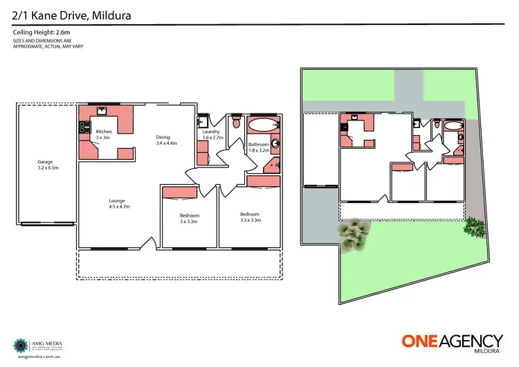 Floorplan of Homely house listing, 2/1 Kane Drive, Mildura VIC 3500