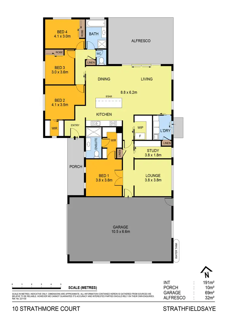Floorplan of Homely house listing, 10 Strathmore Court, Strathfieldsaye VIC 3551