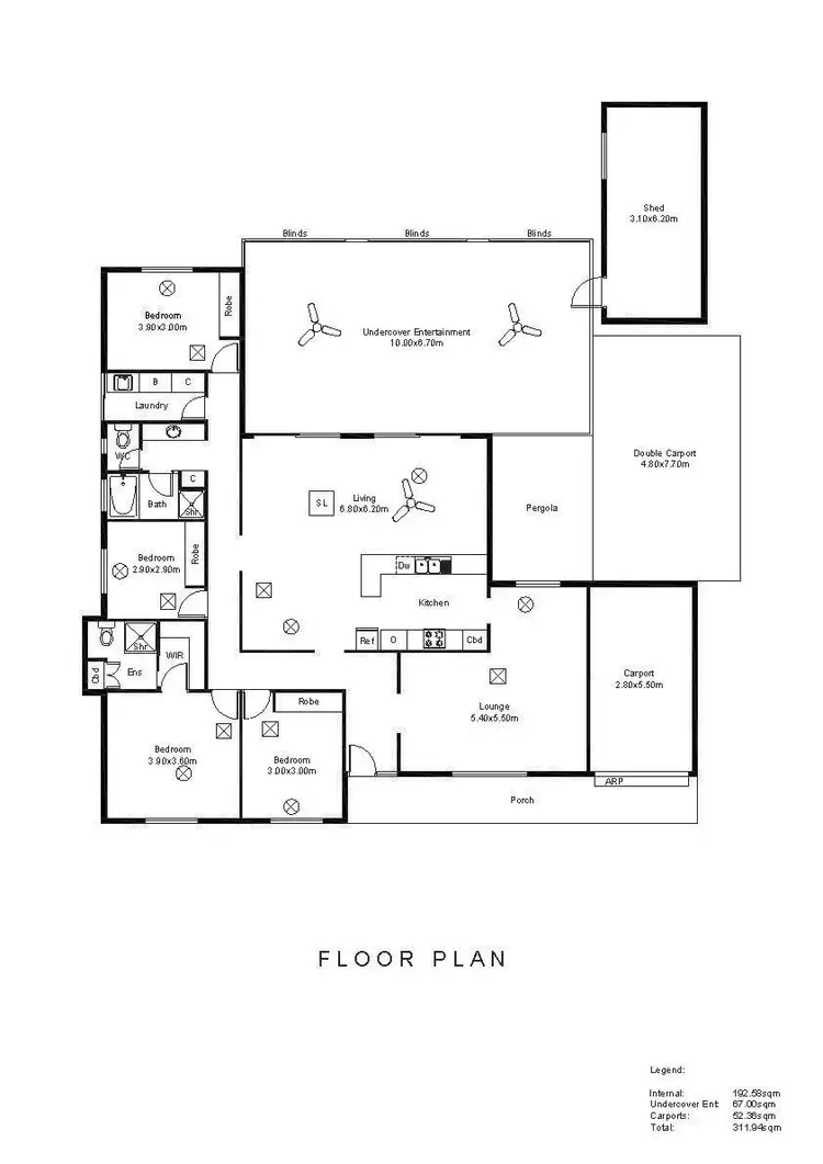 Floorplan of Homely house listing, 6 Cameron Road, Aldinga Beach SA 5173