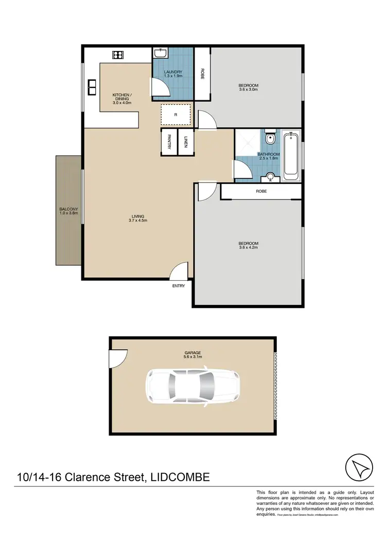 Floorplan of Homely unit listing, 10/14-16 Clarence Street, Lidcombe NSW 2141