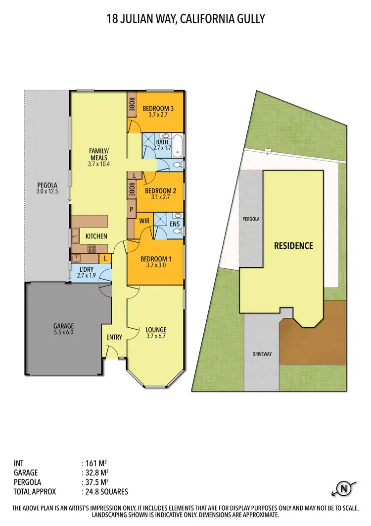 Floorplan of Homely house listing, 18 Julian Way, California Gully VIC 3556