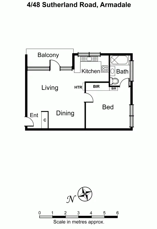 Floorplan of Homely unit listing, 4/48 Sutherland Road, Armadale VIC 3143