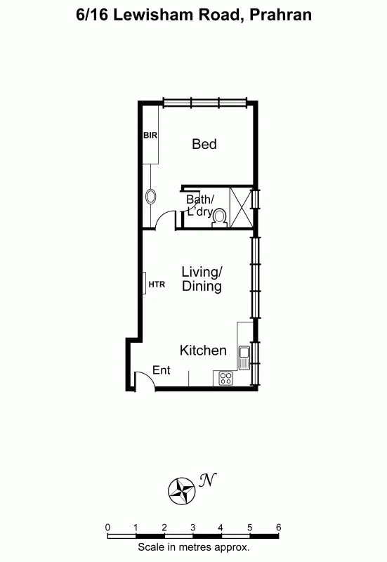 Floorplan of Homely unit listing, 6/16 Lewisham Road, Prahran VIC 3181