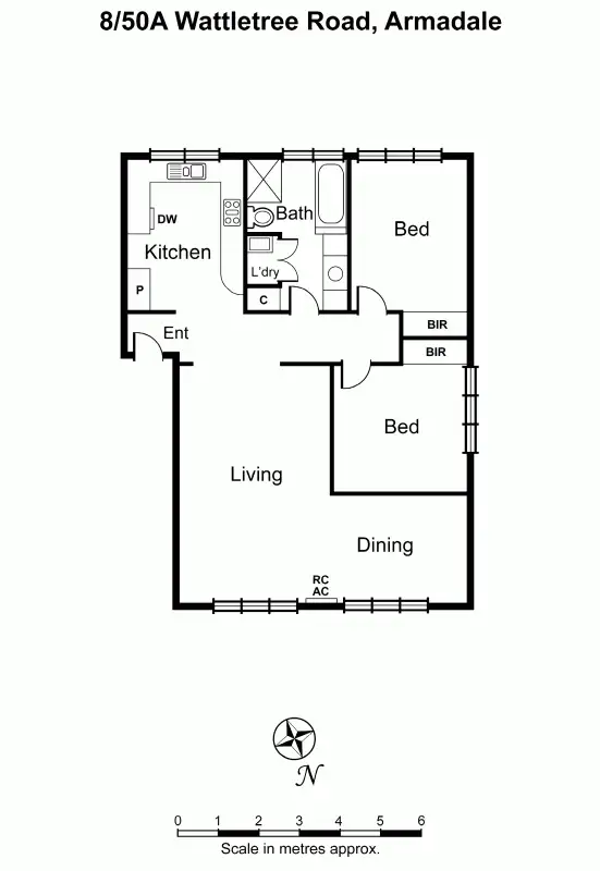 Floorplan of Homely unit listing, 8/50A Wattletree Road, Armadale VIC 3143