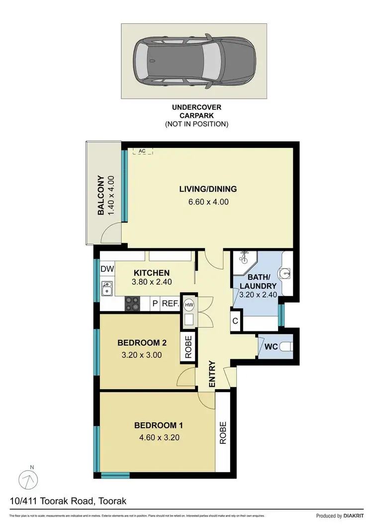 Floorplan of Homely apartment listing, 10/411 Toorak Road, Toorak VIC 3142