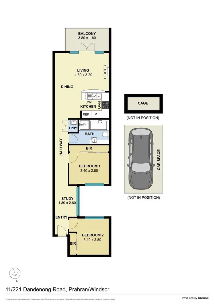 Floorplan of Homely unit listing, 11/221 Dandenong Road, Prahran VIC 3181