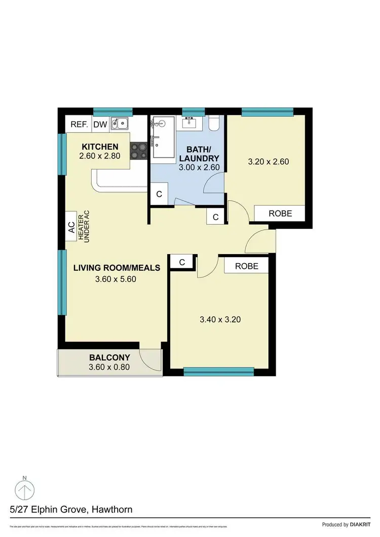 Floorplan of Homely apartment listing, 5/27 Elphin Grove, Hawthorn VIC 3122