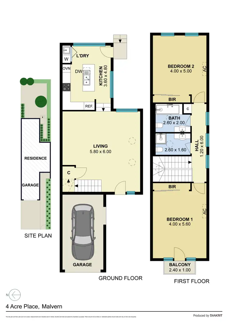 Floorplan of Homely house listing, 4 Acre Place, Malvern VIC 3144
