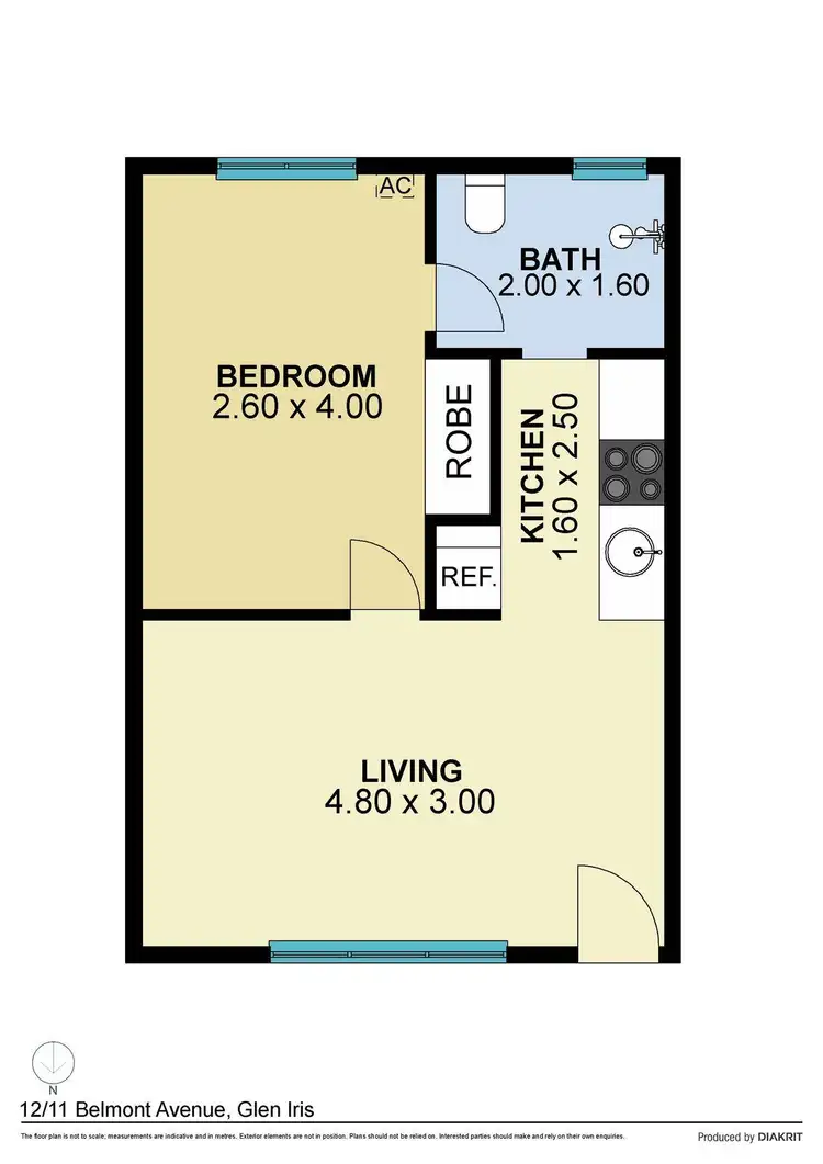 Floorplan of Homely apartment listing, 12/11 Belmont Avenue, Glen Iris VIC 3146