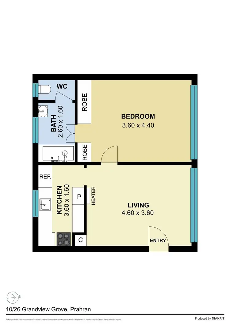 Floorplan of Homely unit listing, 10/26 Grandview Grove, Prahran VIC 3181