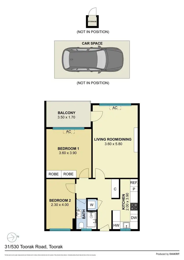 Floorplan of Homely apartment listing, 31/530 Toorak Road, Toorak VIC 3142