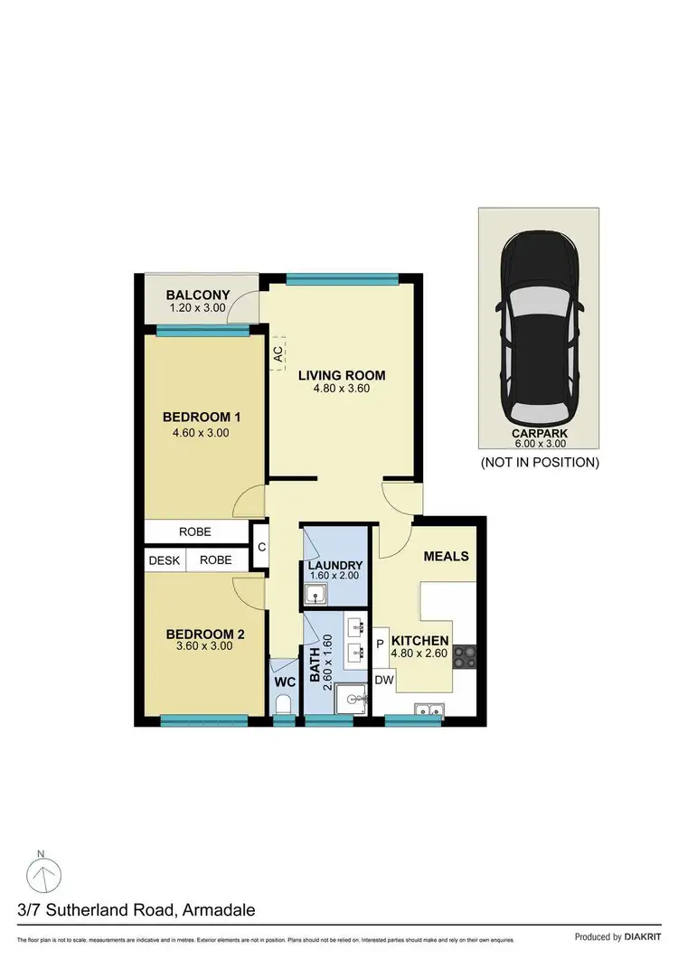 Floorplan of Homely apartment listing, 3/7 Sutherland Road, Armadale VIC 3143