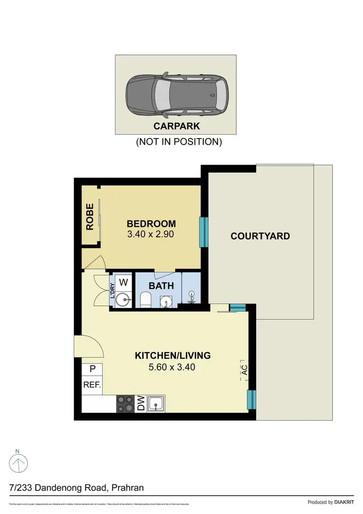 Floorplan of Homely apartment listing, 7/233 Dandenong Road, Prahran VIC 3181