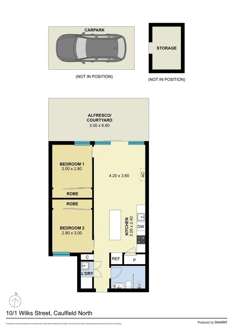 Floorplan of Homely apartment listing, 10/1 Wilks Street, Caulfield North VIC 3161