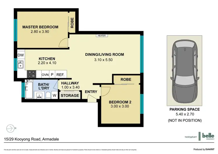 Floorplan of Homely apartment listing, 15/29 Kooyong Road, Armadale VIC 3143