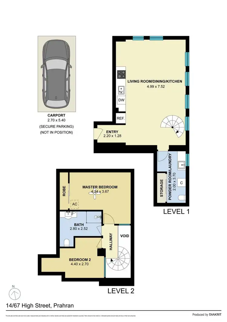Floorplan of Homely apartment listing, 14/67 High Street, Prahran VIC 3181