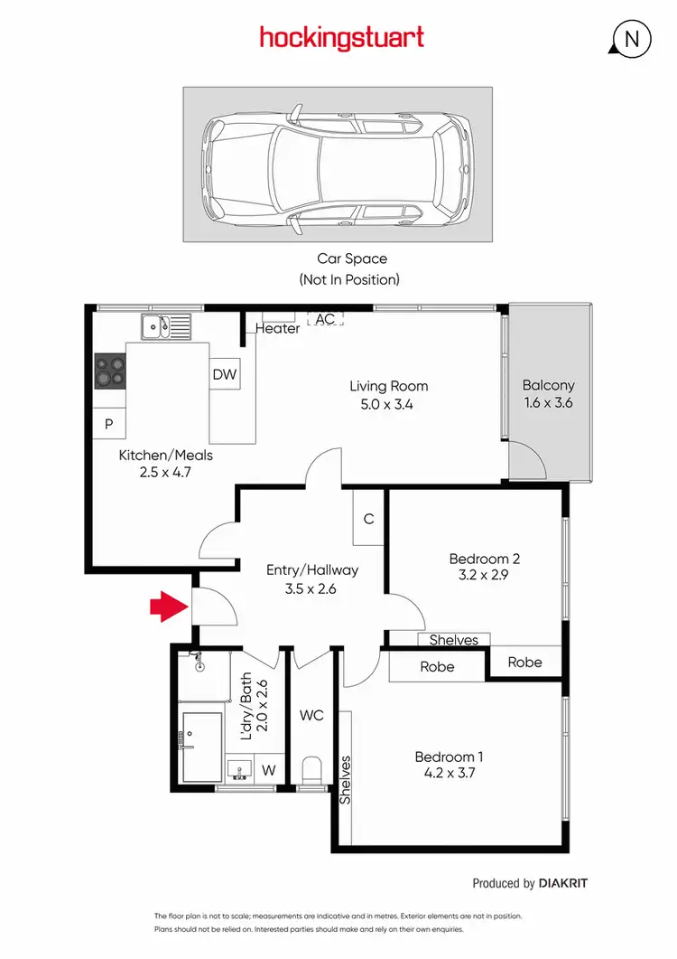 Floorplan of Homely apartment listing, 1/41 Kooyong Road, Armadale VIC 3143