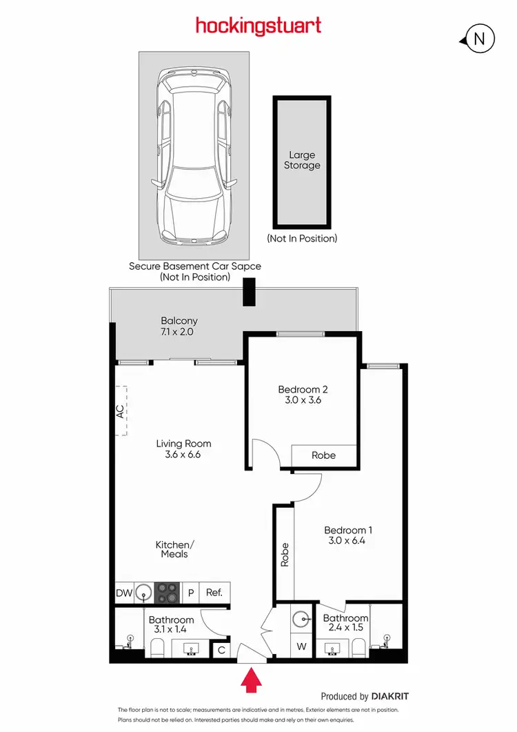 Floorplan of Homely apartment listing, 504/81-83 Riversdale Road, Hawthorn VIC 3122
