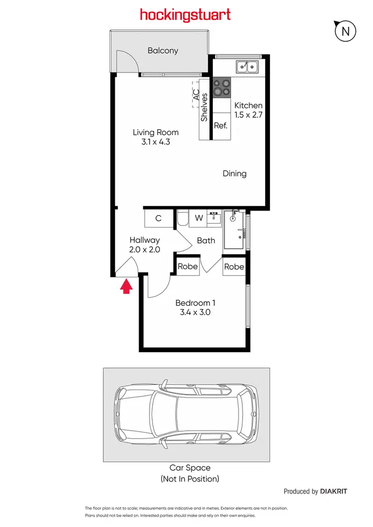 Floorplan of Homely apartment listing, 6/55 Northcote Road, Armadale VIC 3143