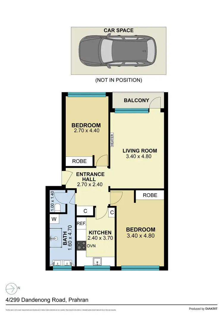 Floorplan of Homely apartment listing, 4/299 Dandenong Road, Prahran VIC 3181