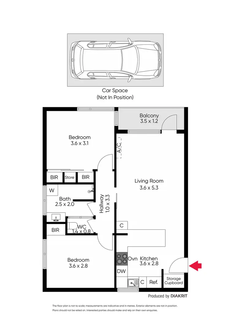 Floorplan of Homely unit listing, 18/311 Dandenong Road, Prahran VIC 3181
