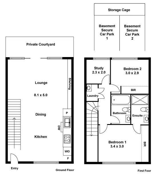 Floorplan of Homely apartment listing, 8/39 Kooyong Road, Armadale VIC 3143