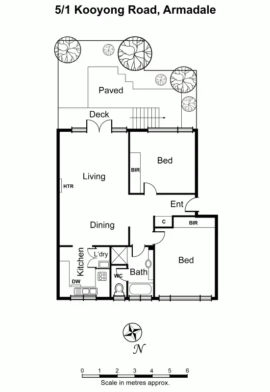 Floorplan of Homely apartment listing, 5/1 Kooyong Road, Armadale VIC 3143