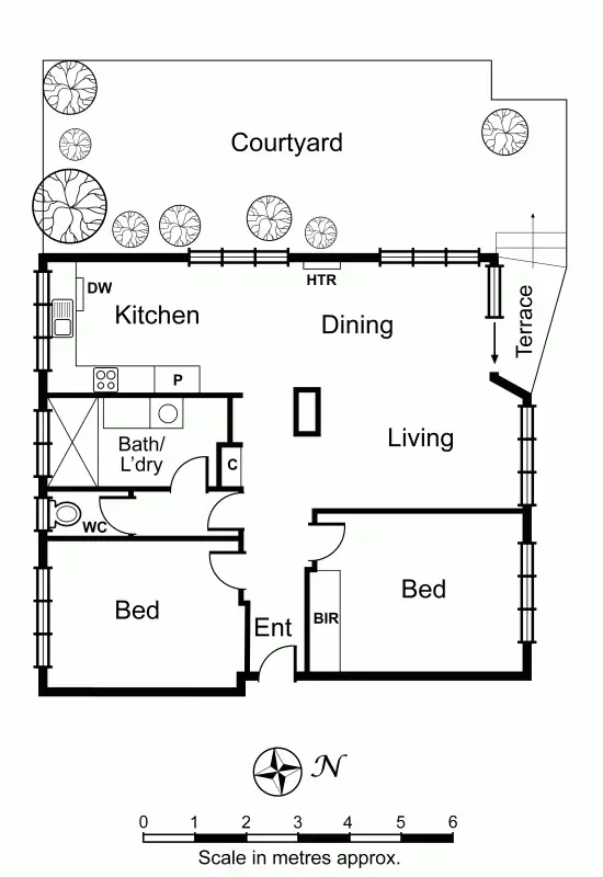 Floorplan of Homely apartment listing, 1/22 Chomley Street, Prahran VIC 3181