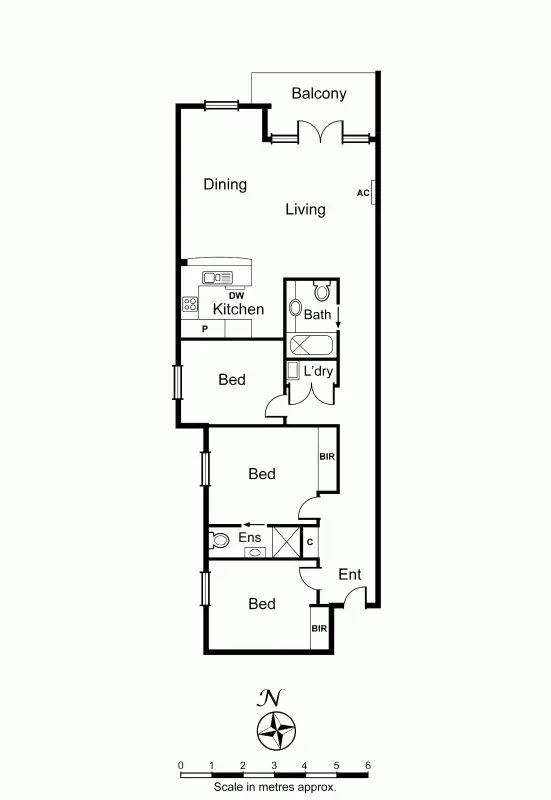 Floorplan of Homely apartment listing, 16/221 Dandenong Road, Prahran VIC 3181