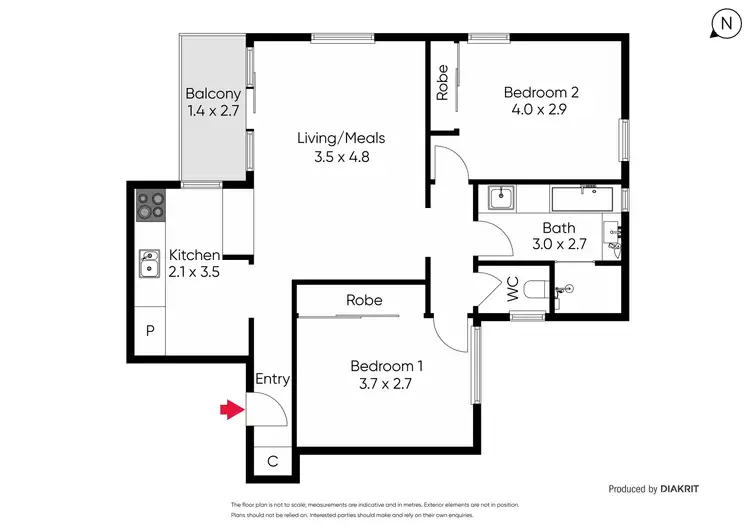 Floorplan of Homely unit listing, 1/11 Grandview Grove, Hawthorn East VIC 3123