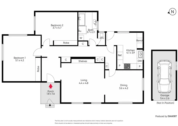 Floorplan of Homely apartment listing, 1/29B Hampden Road, Armadale VIC 3143