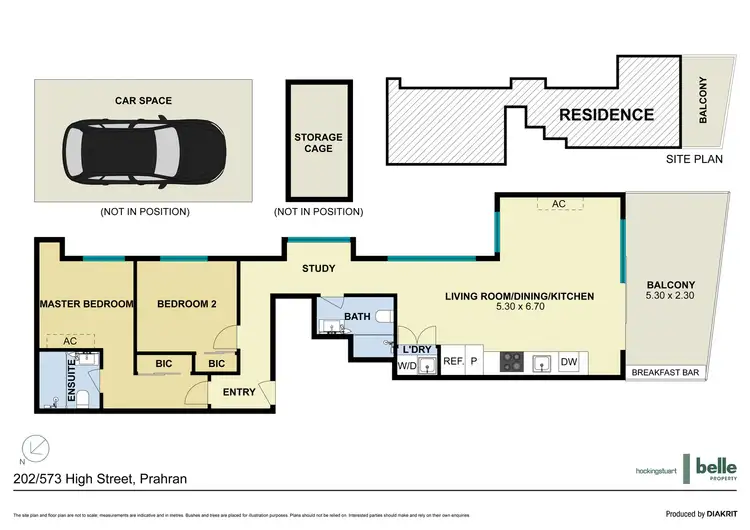 Floorplan of Homely apartment listing, 202/573 High Street, Prahran VIC 3181
