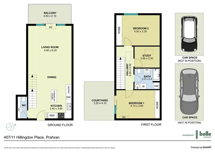 Floorplan of Homely apartment listing, 407/11 Hillingdon Place, Prahran VIC 3181