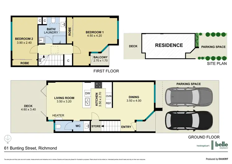 Floorplan of Homely house listing, 61 Bunting Street, Richmond VIC 3121