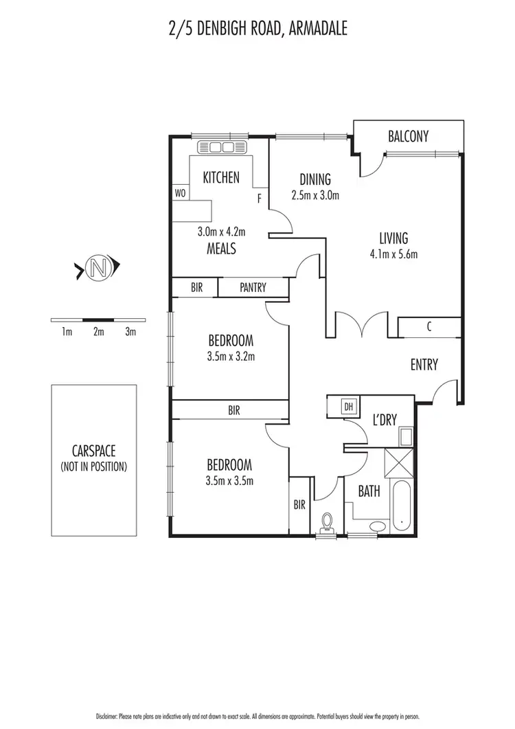 Floorplan of Homely apartment listing, 2/5 Denbigh Road, Armadale VIC 3143