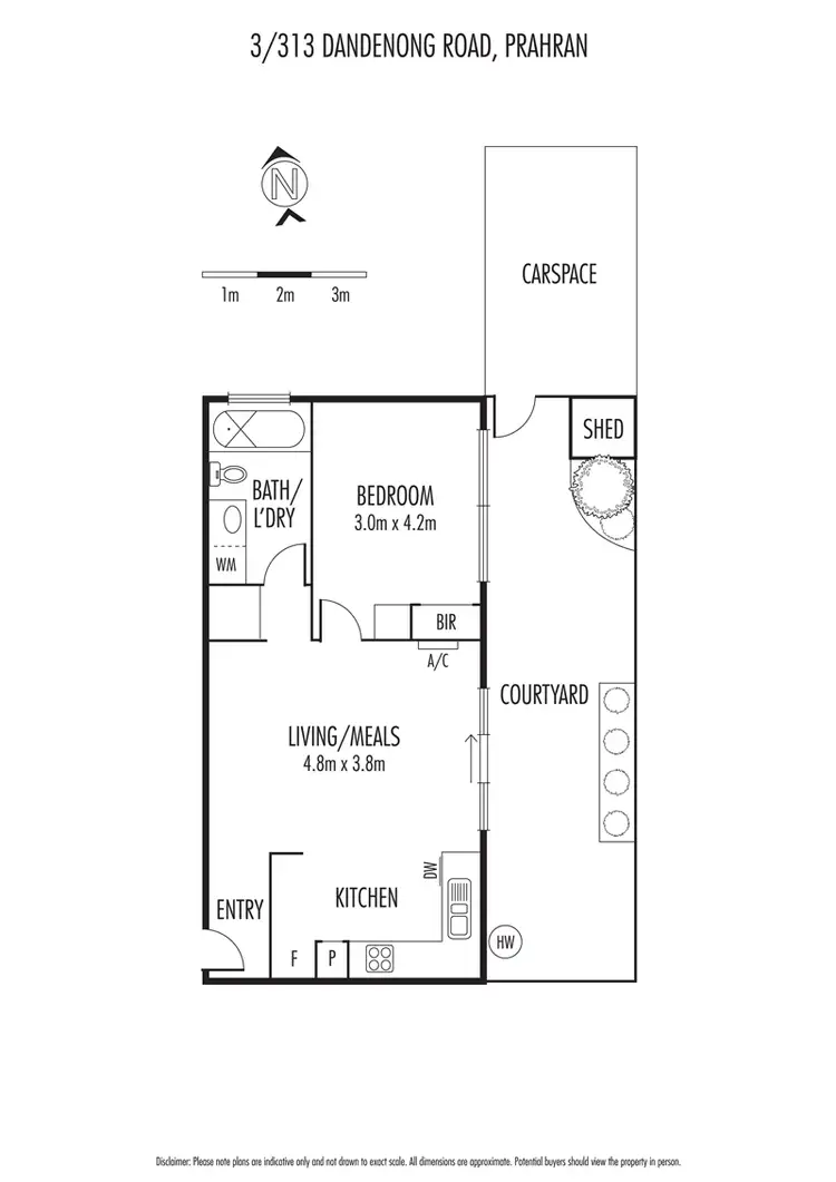 Floorplan of Homely apartment listing, 3/313 Dandenong Road, Prahran VIC 3181