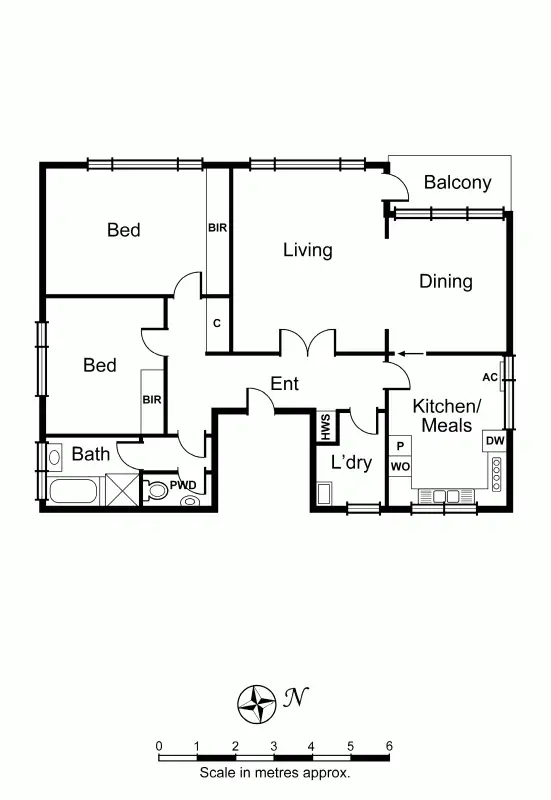 Floorplan of Homely apartment listing, 4/68 Denbigh Road, Armadale VIC 3143