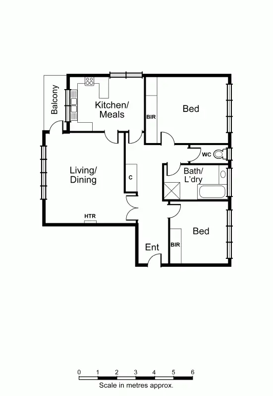 Floorplan of Homely apartment listing, 6/10 Valentine Grove, Armadale VIC 3143