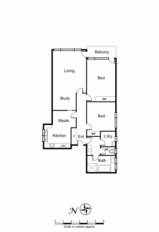 Floorplan of Homely unit listing, 11/47 Denbigh Road, Armadale VIC 3143