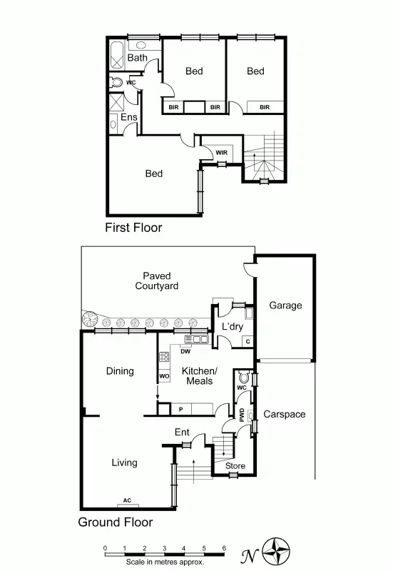 Floorplan of Homely townhouse listing, 2/519 Dandenong Road, Armadale VIC 3143