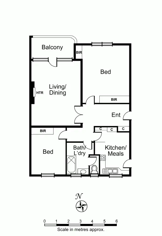 Floorplan of Homely apartment listing, 3/29B Hampden Road, Armadale VIC 3143