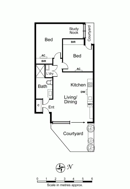 Floorplan of Homely apartment listing, 1/39 Kooyong Road, Armadale VIC 3143