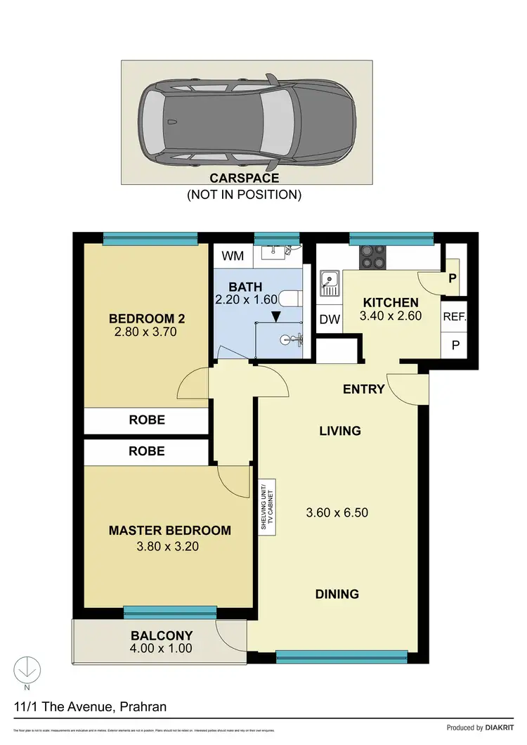 Floorplan of Homely apartment listing, 11/1 The Avenue, Prahran VIC 3181