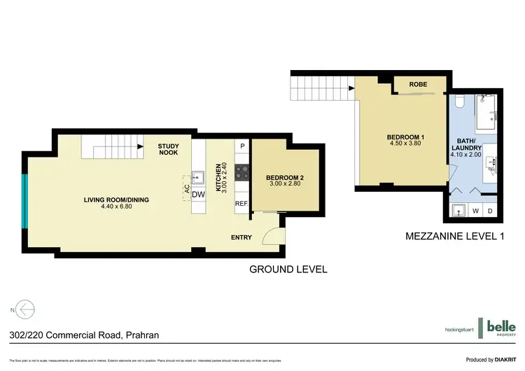 Floorplan of Homely apartment listing, 302/220 Commercial Road, Prahran VIC 3181